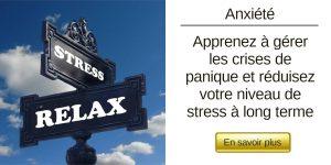Vignette Stress, image d'un bras panneau de signalisation Relax / Stress