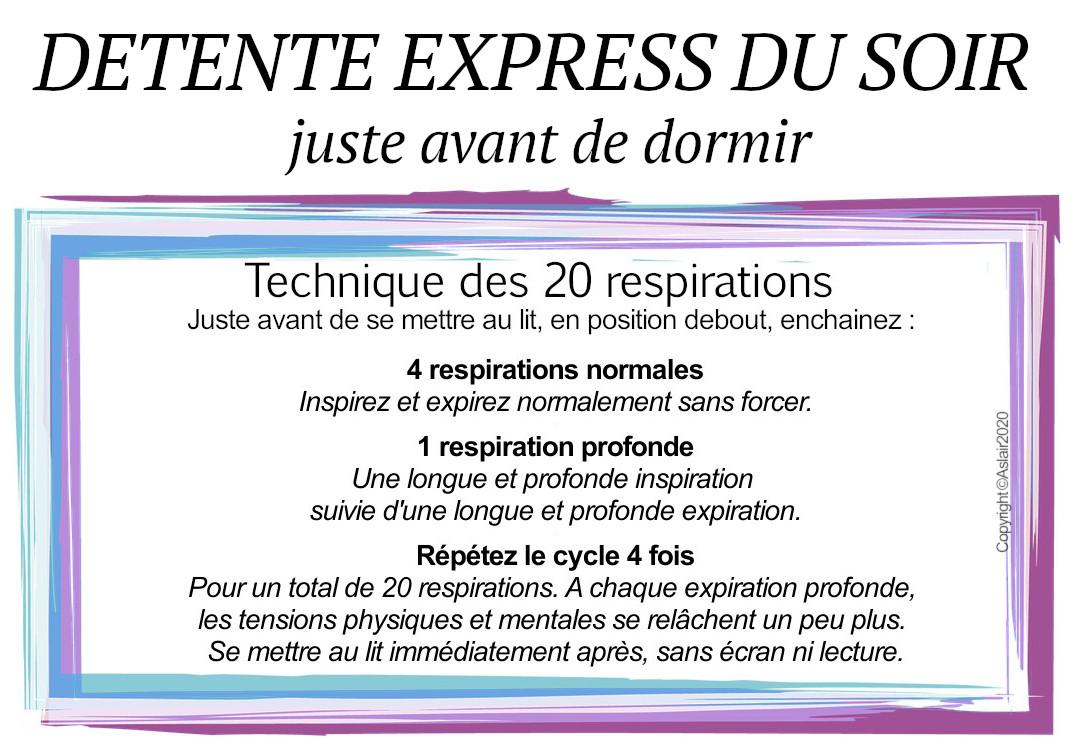 Détente express du soir