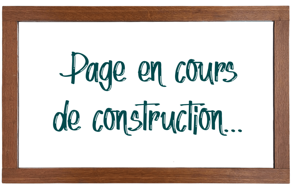 Panneau page en construction