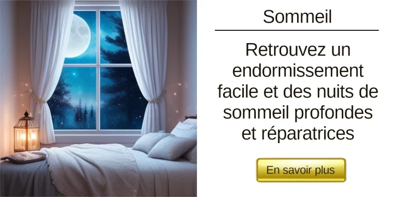 Un lit avec oreiller dans une ambiance calme et apaisante, idéal pour un endormissement facile et un sommeil réparateur