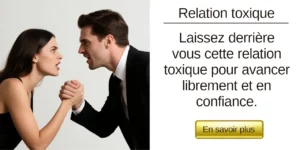 Couple qui se dispute, coincés dans une relation toxique